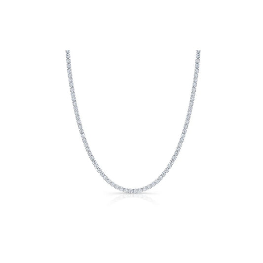 Olivia Round Brilliant Lab Diamond Tennis Chain (Silver)