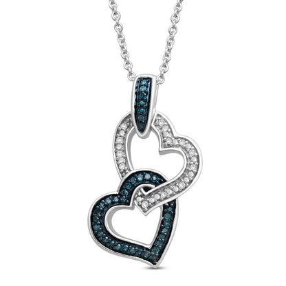 Diamonds Double Heart Pendant