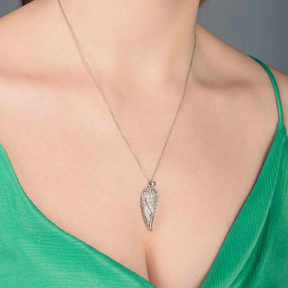 Diamonds Angel Wing Pendant