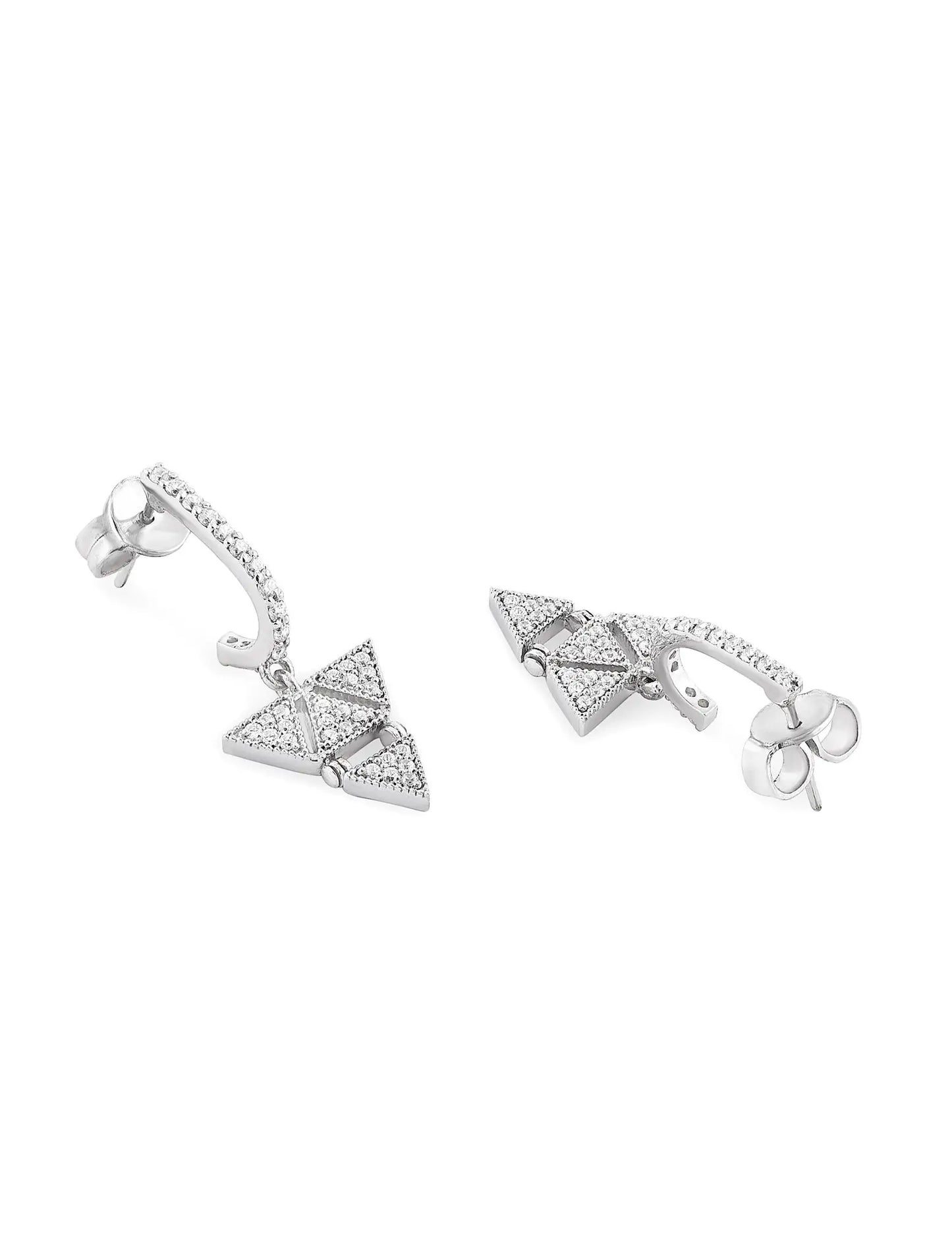 925 Silver Terra Triangles Earrings