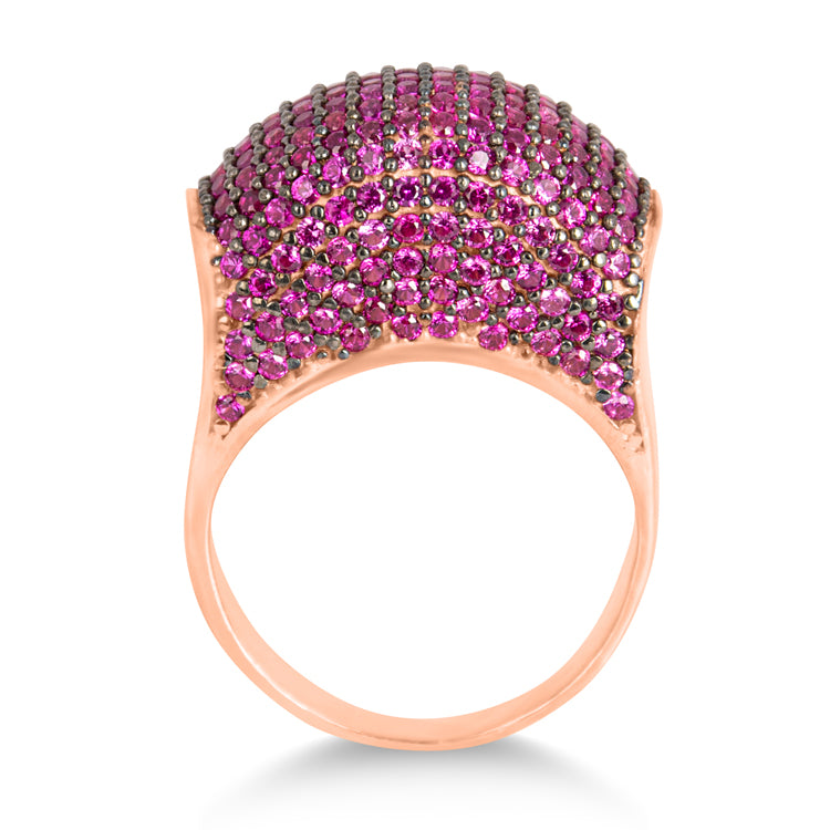 Lavender Mosaic Rosé Luxe Ring