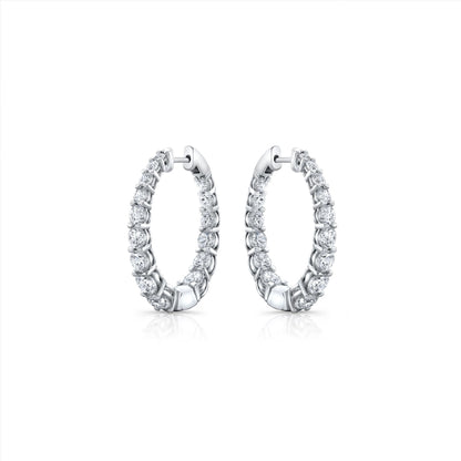 Olivia Lab Diamond Graduated (Silver) Earrings