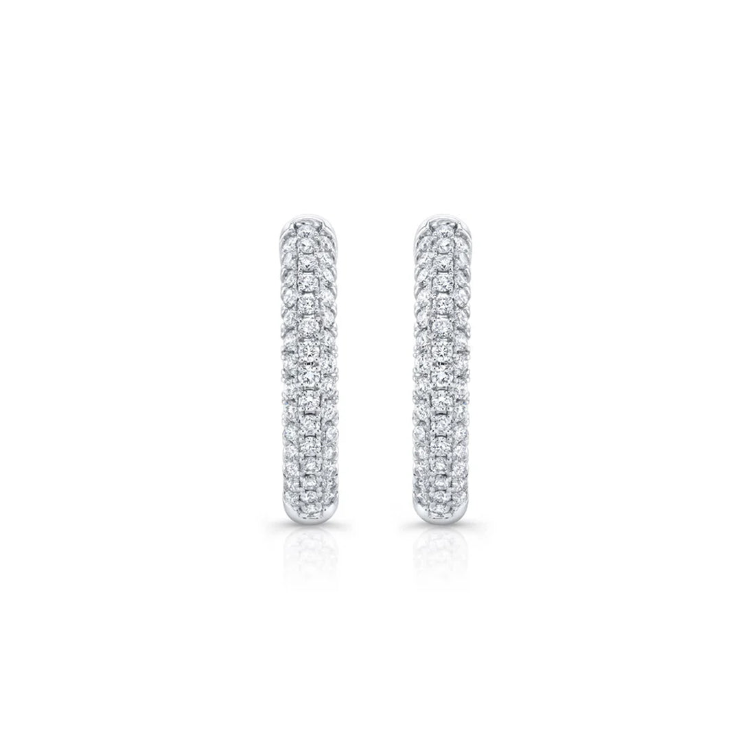 Chelsea Inside Out Lab Diamond (Silver) Earrings