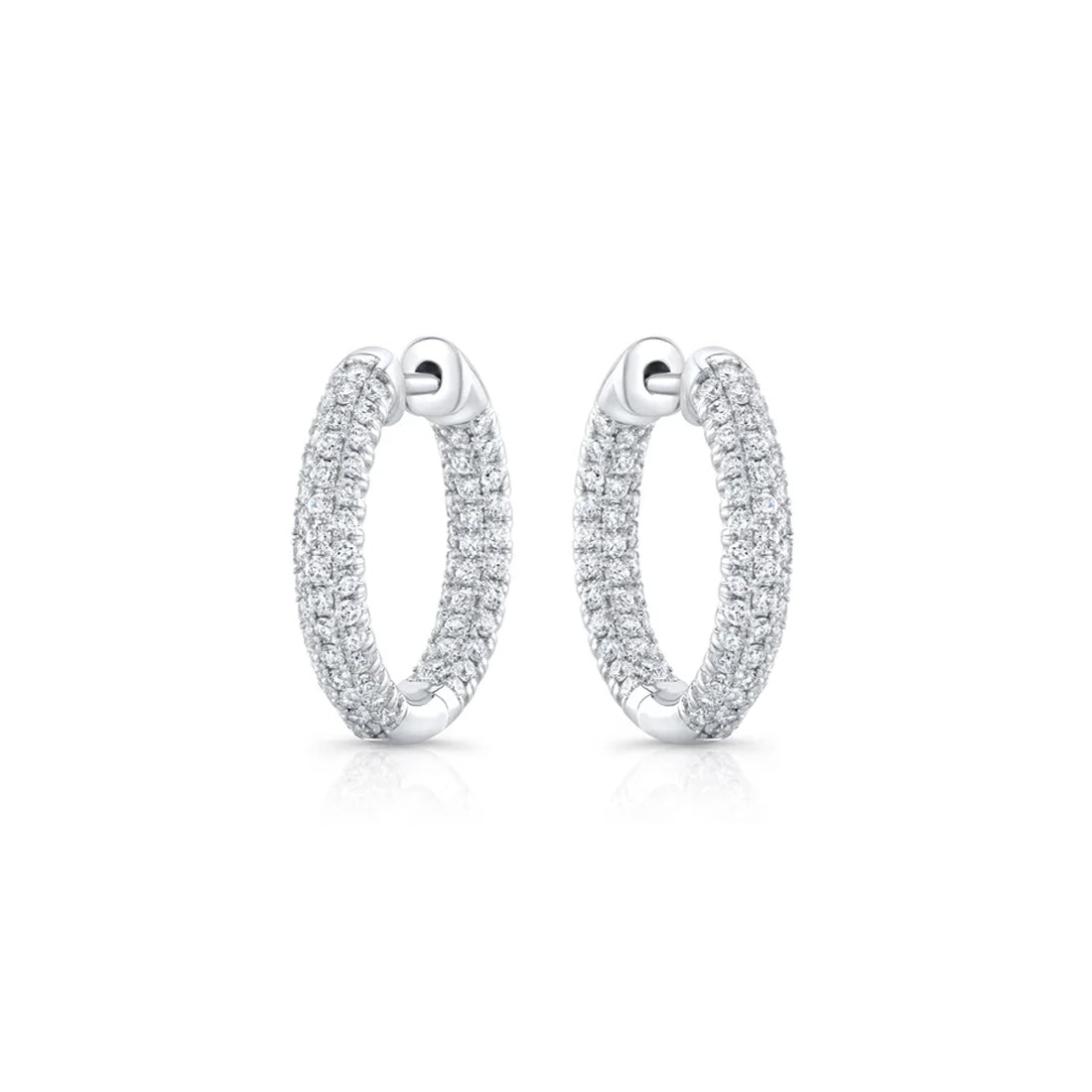 Chelsea Inside Out Lab Diamond (Silver) Earrings