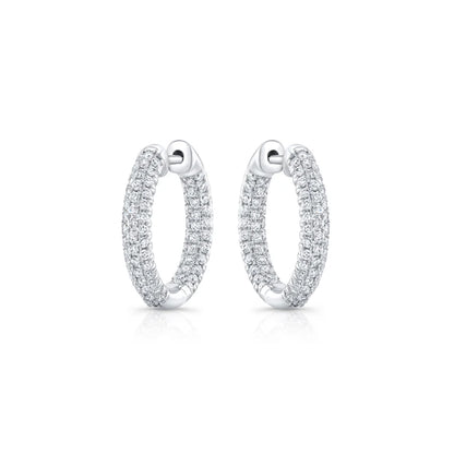 Chelsea Inside Out Lab Diamond (Silver) Earrings