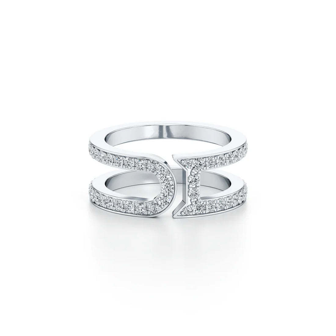 Dousset Open Wrap Pavé Ring