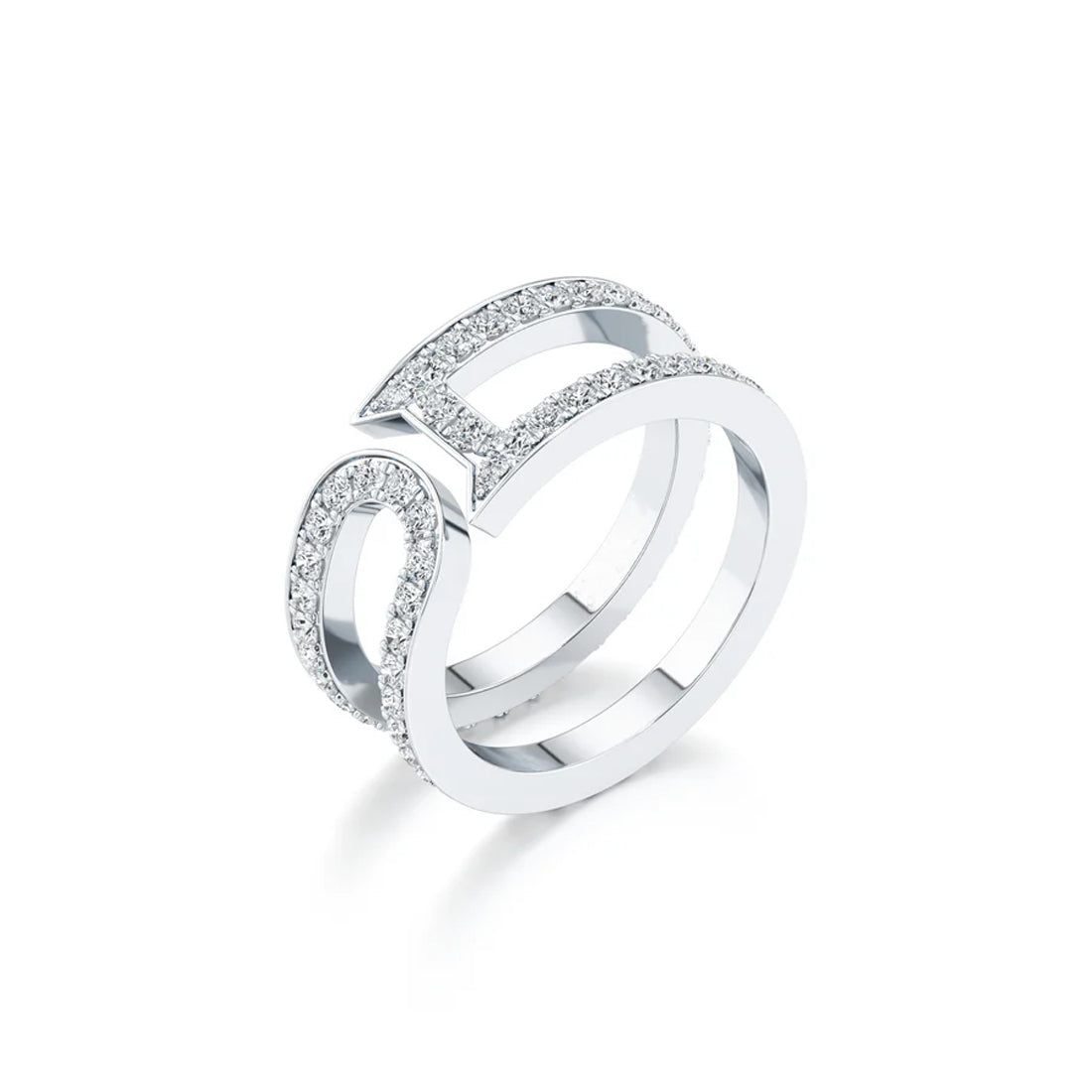 Dousset Open Wrap Pavé Ring