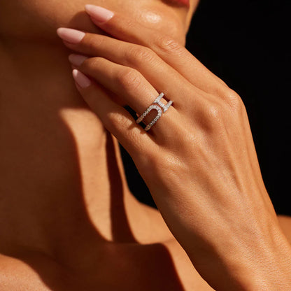 Dousset Open Wrap Pavé Ring